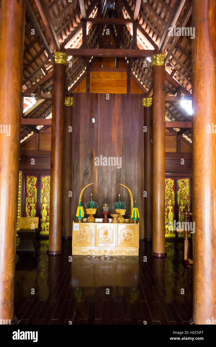 Traditional thai architecture in the Lanna style Stock Photo
