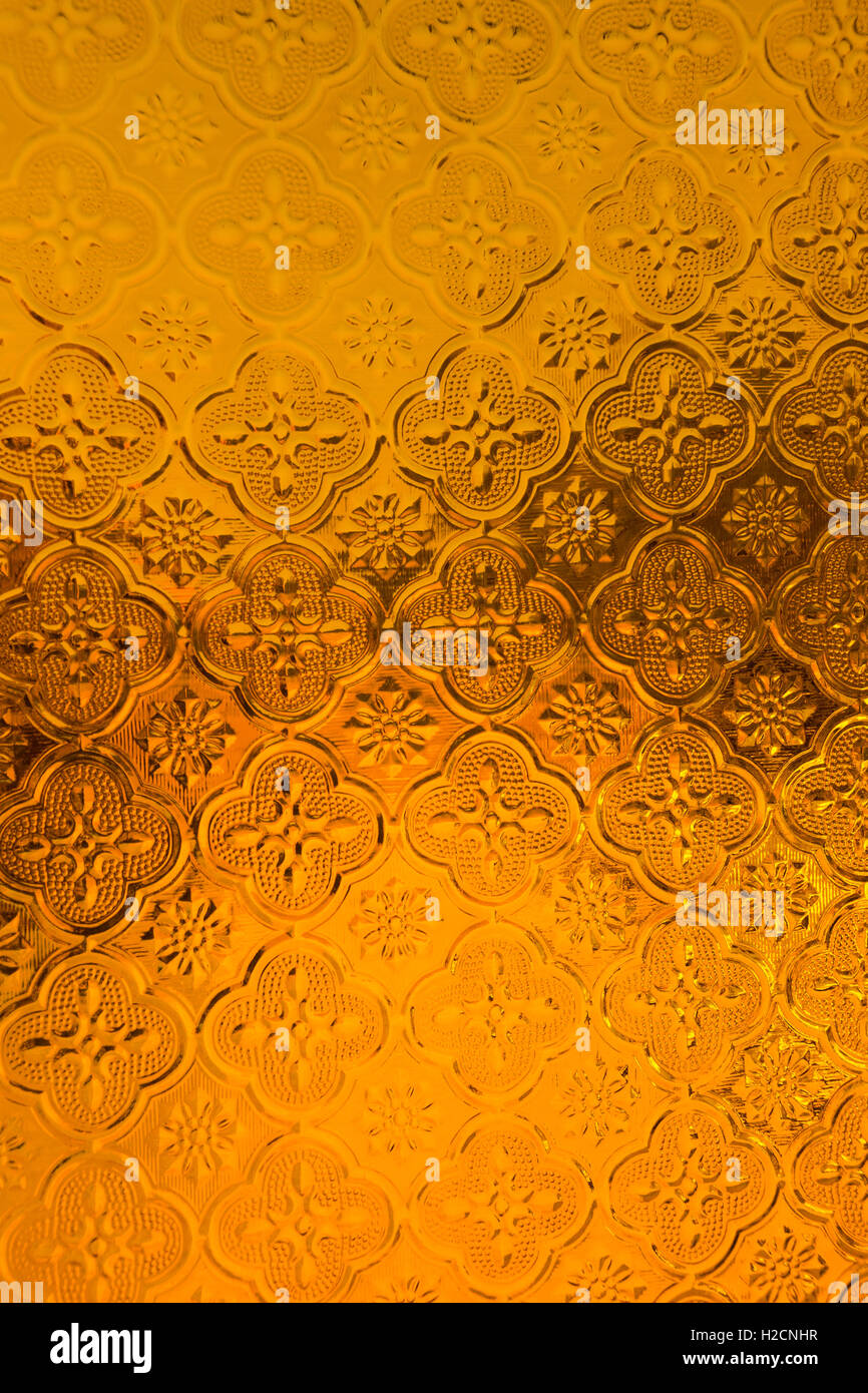 glass with patterns of flower Stock Photo - Alamy