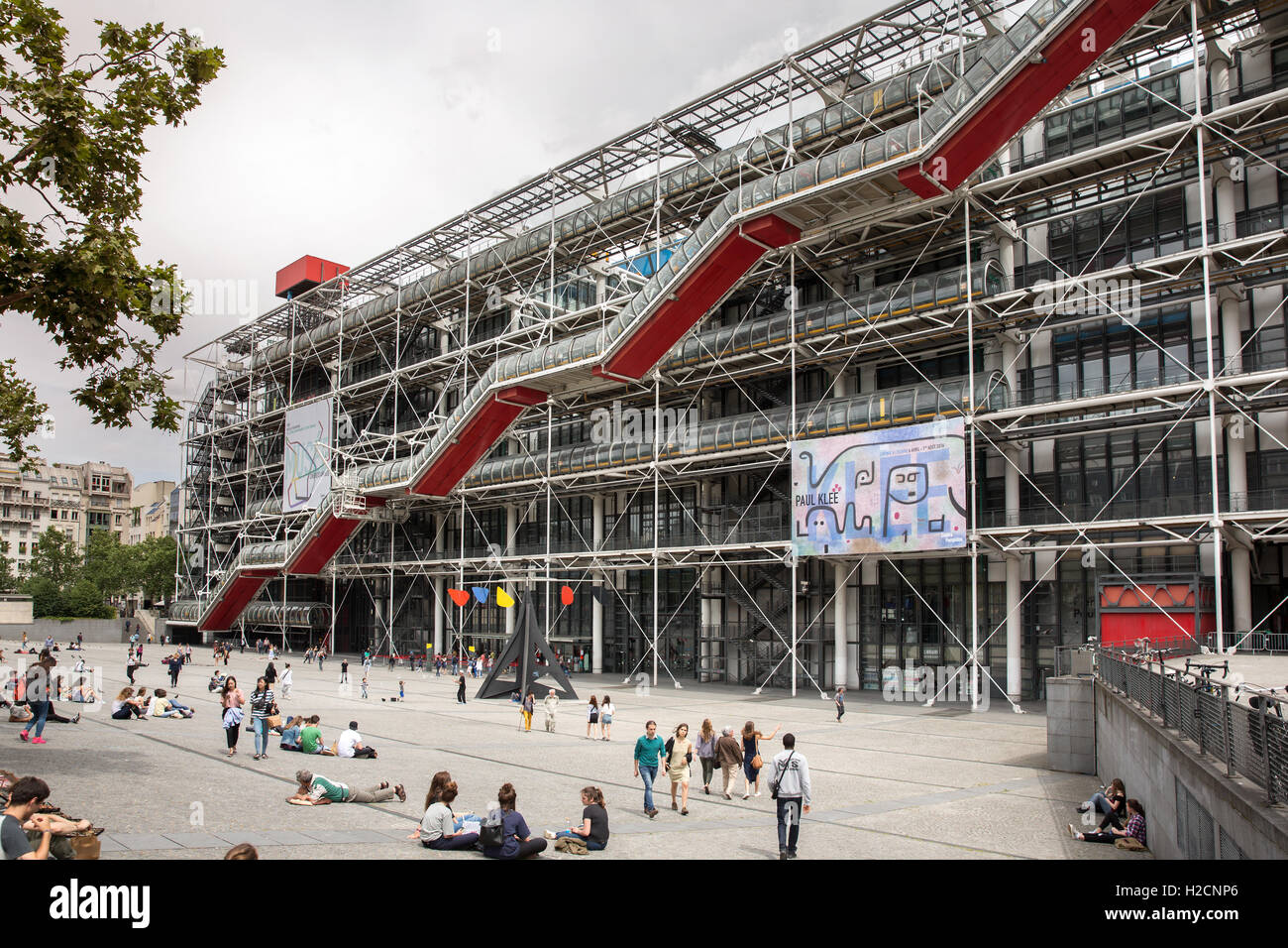 The Pompidou centre in Paris, France Stock Photo