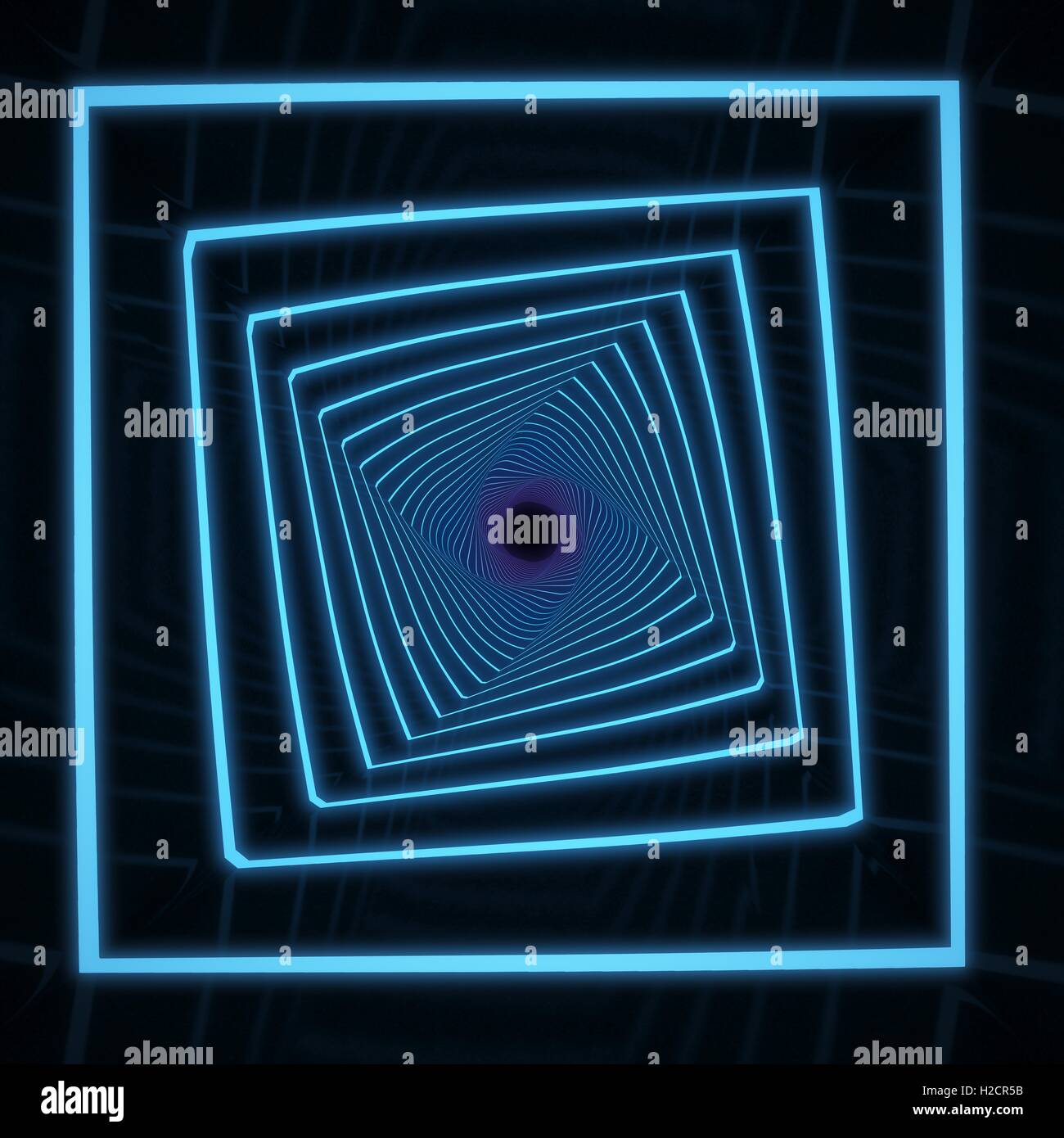 abstract tunnel with blue light Stock Photo - Alamy