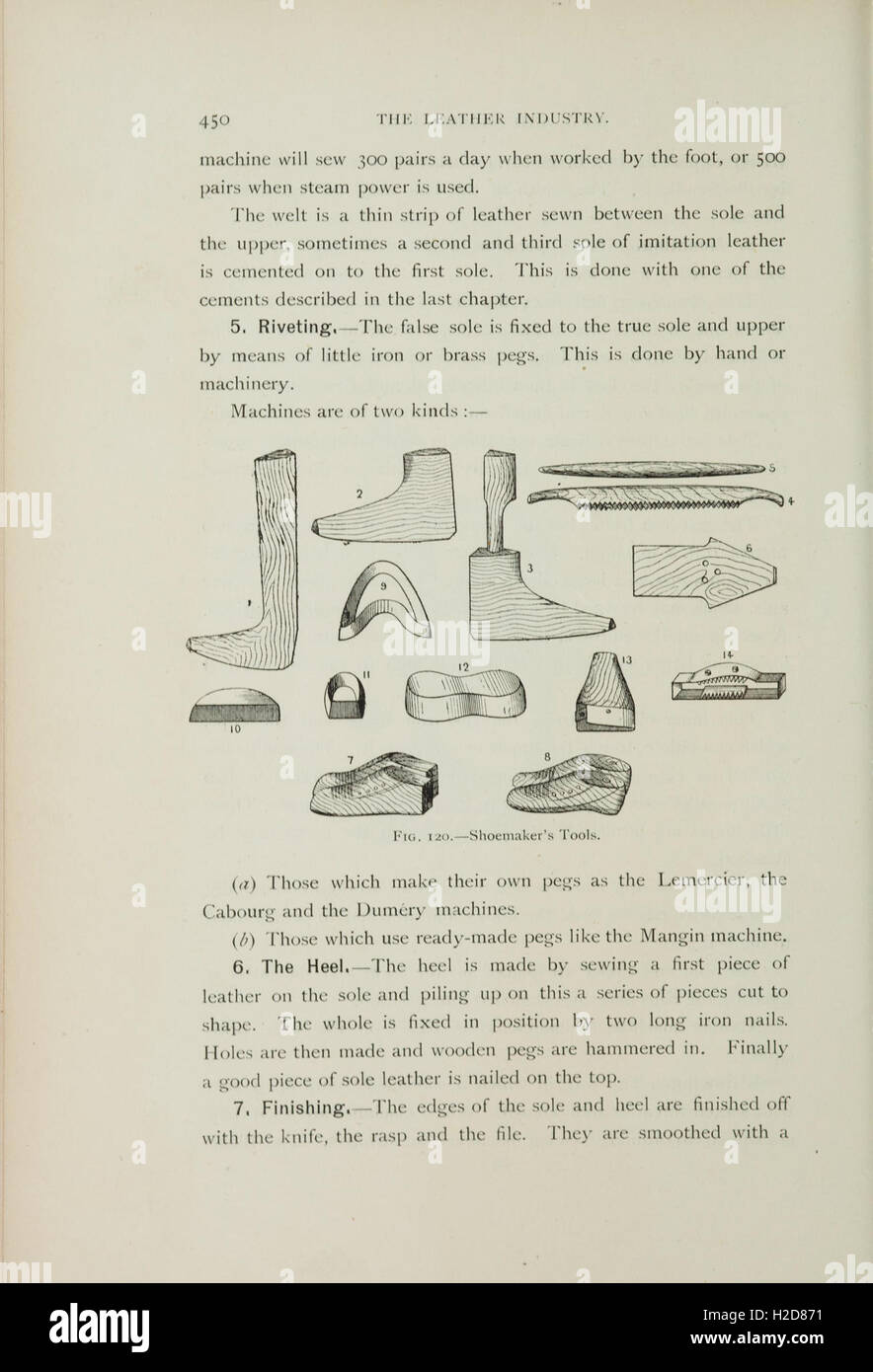 Practical treatise on the leather industry (Page 450) Stock Photo