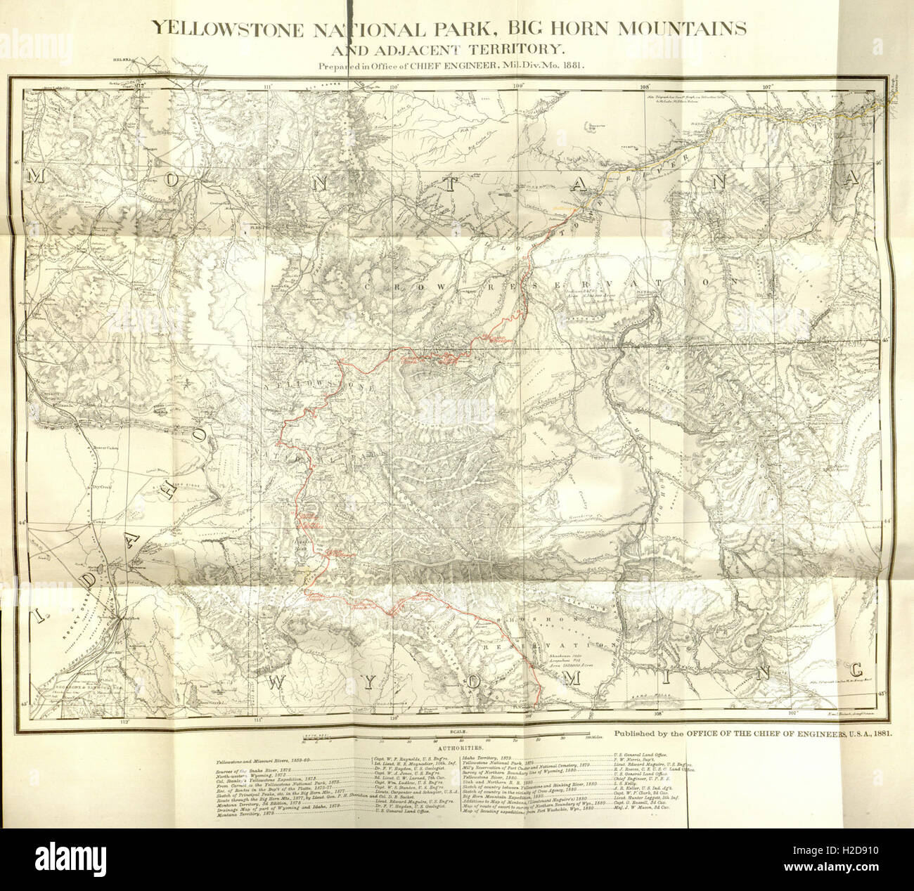 Report of an exploration of parts of Wyoming, Idaho, and Montana in August and September, 1882 