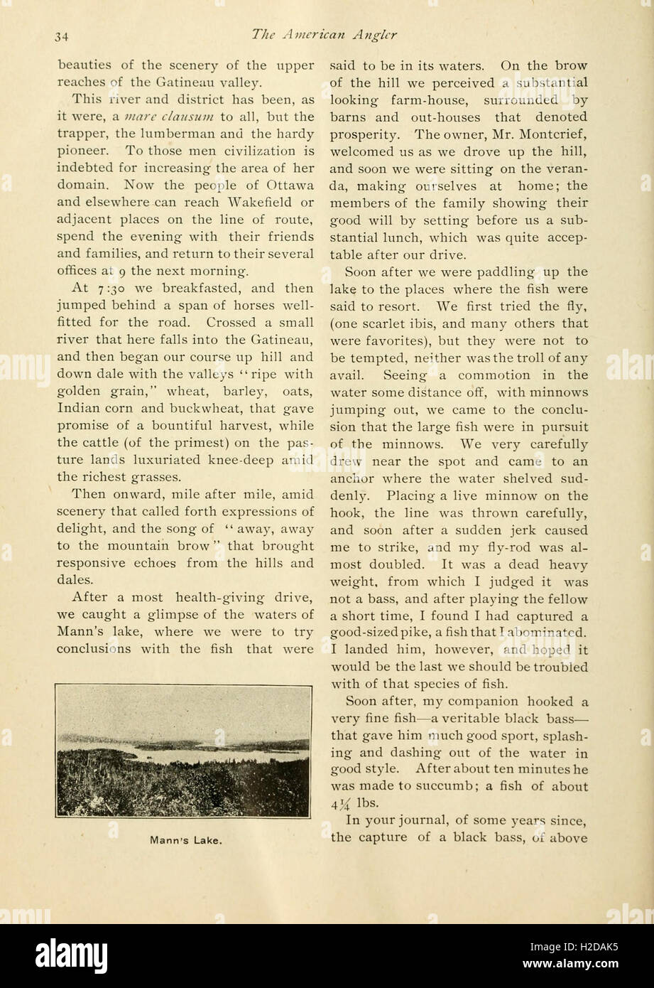 An illustrated guide to angling in America, focusing on techniques ...