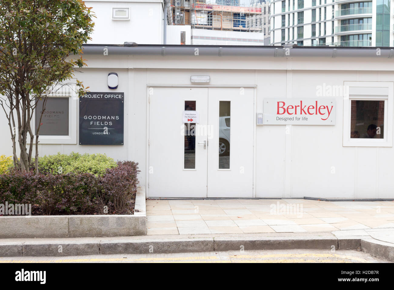 Berkeley Homes, Goodmans Fields, building construction site at Aldgate