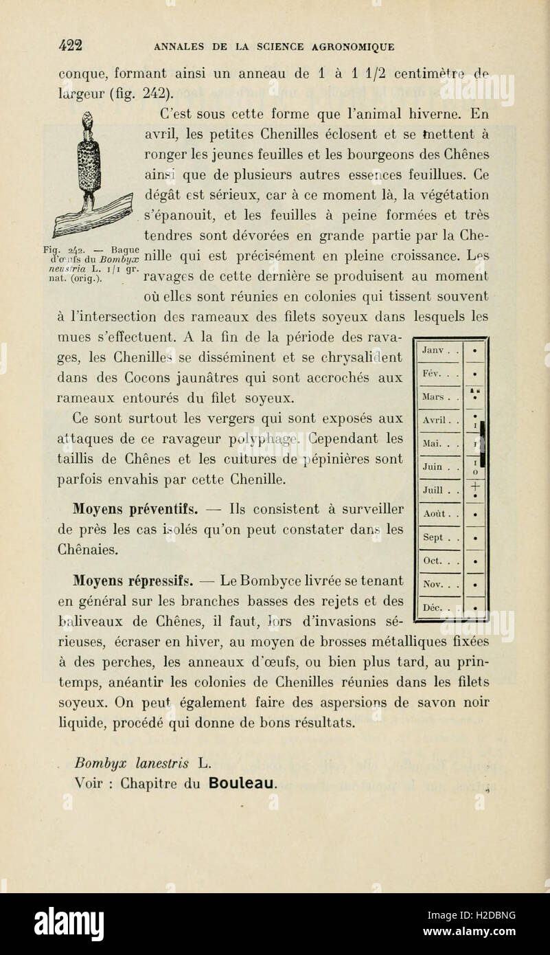 Annales de la science agronomique française et étrangère (Page 422) Stock Photo