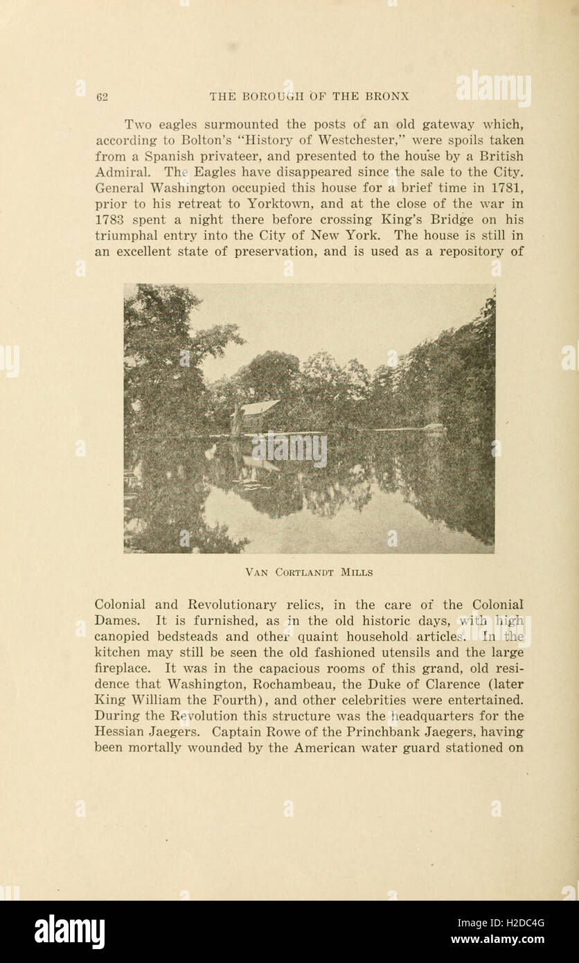 The borough of the Bronx, 1639-1913 (Page 62) Stock Photo