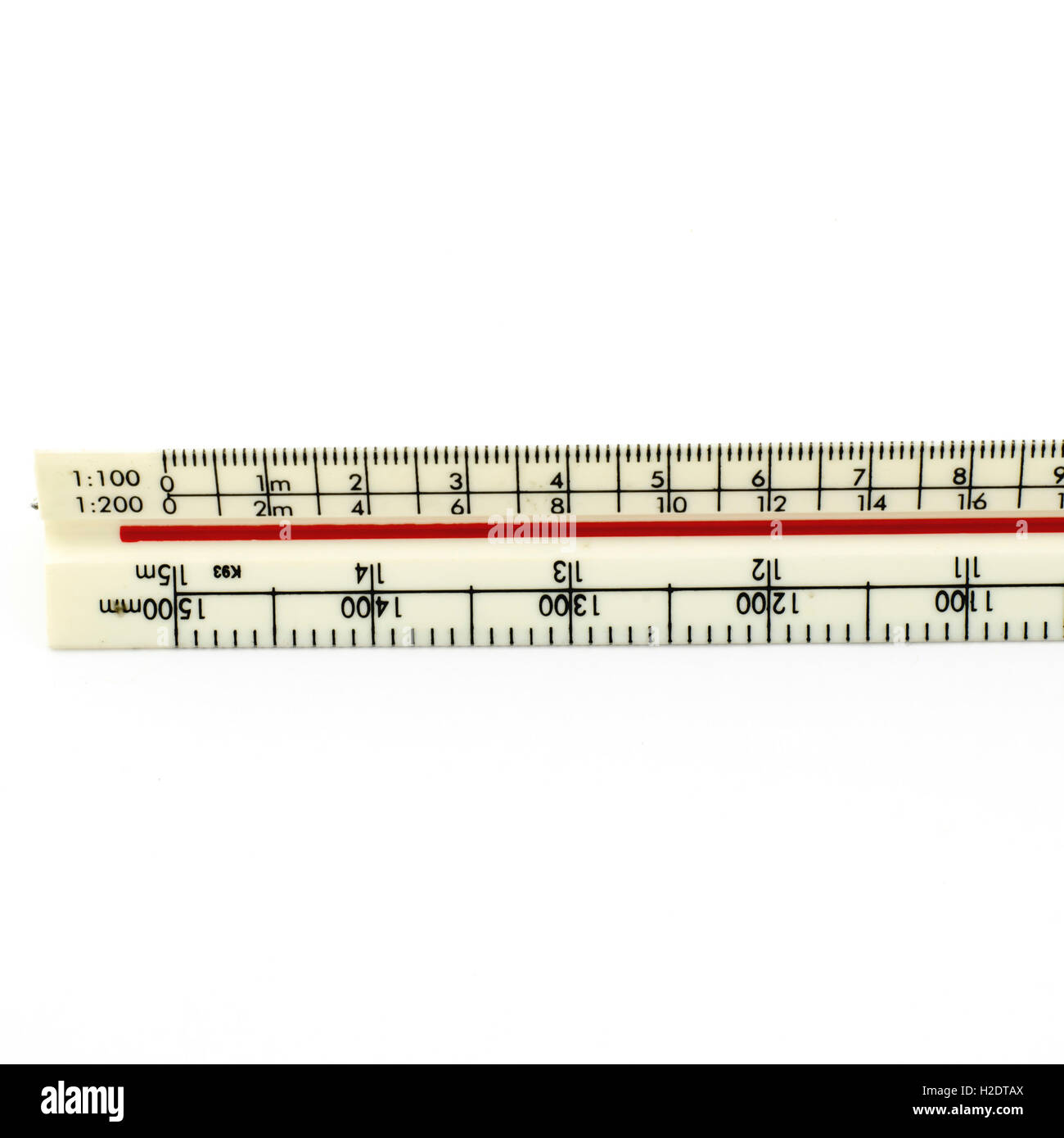 ruler isolated on white Stock Photo - Alamy