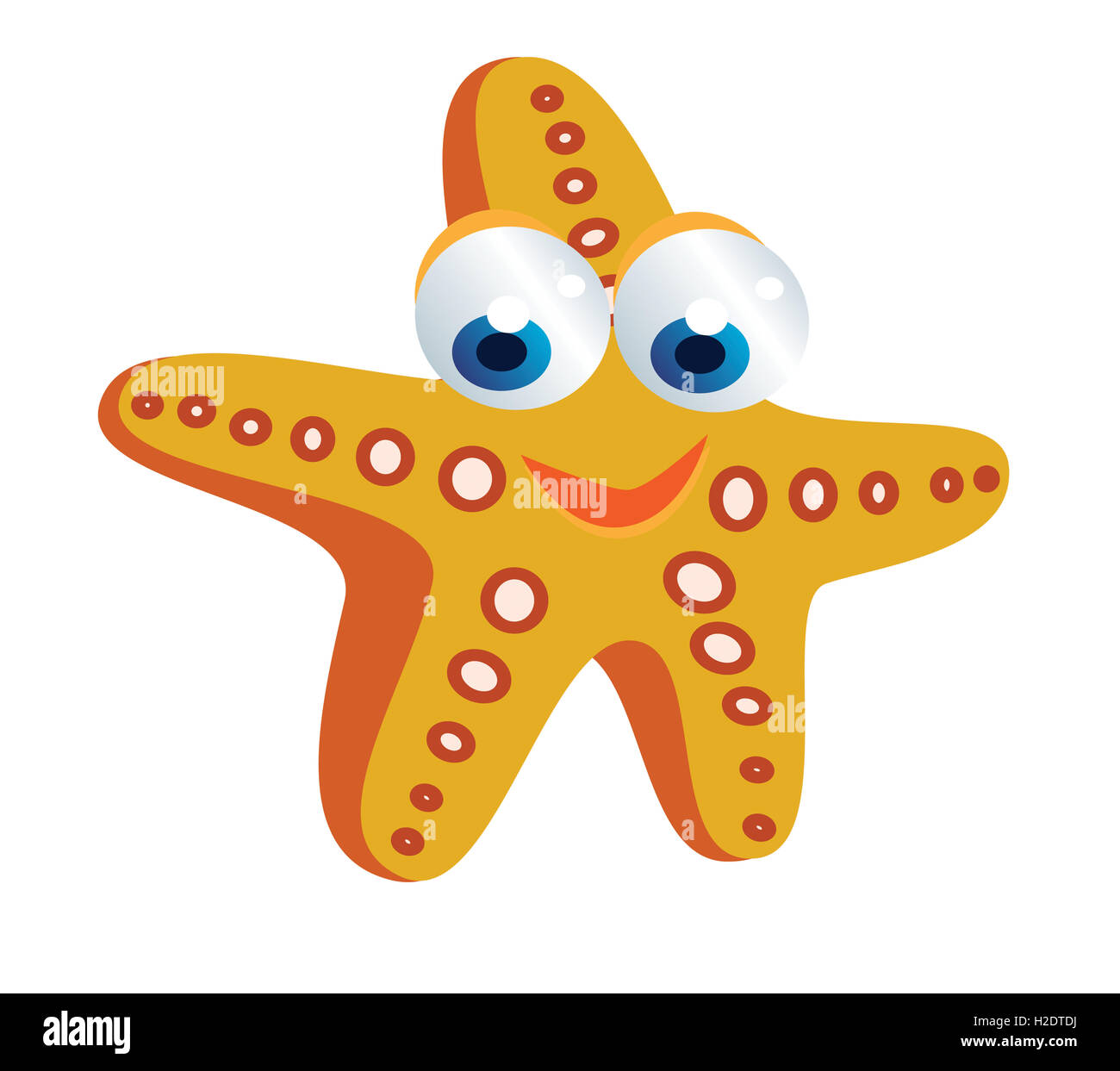 starfish cartoon Stock Photo