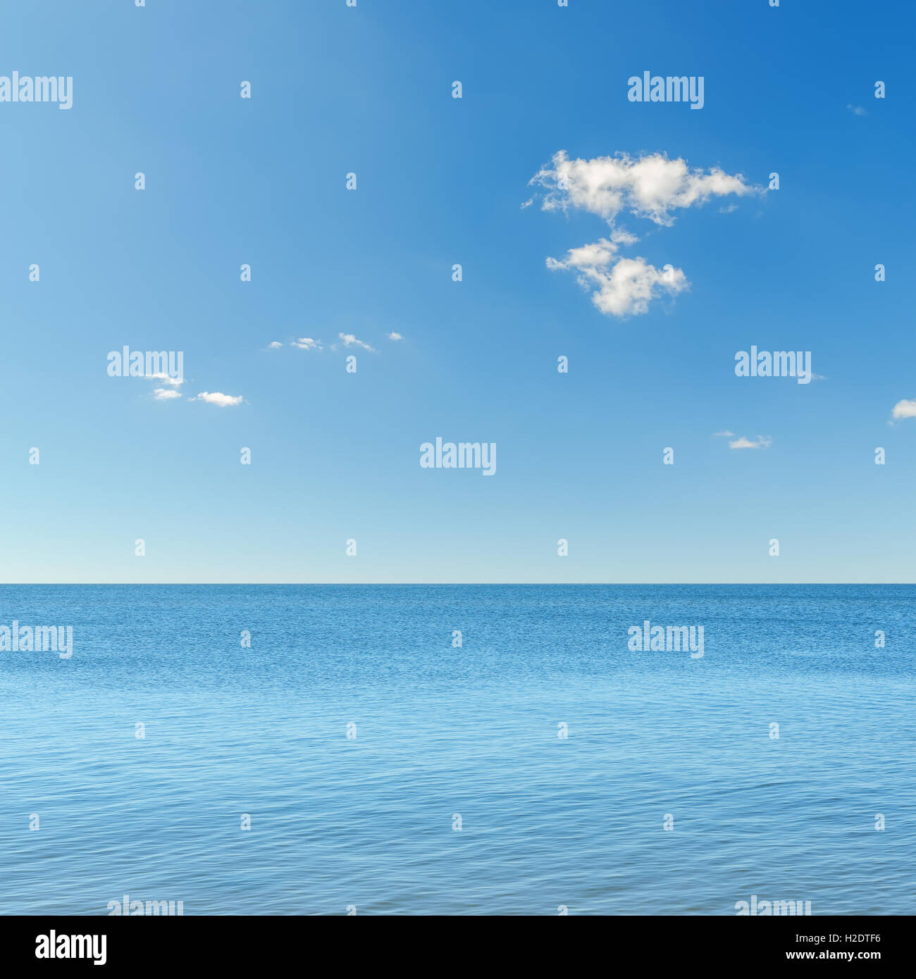 blue sky with clouds over sea Stock Photo - Alamy