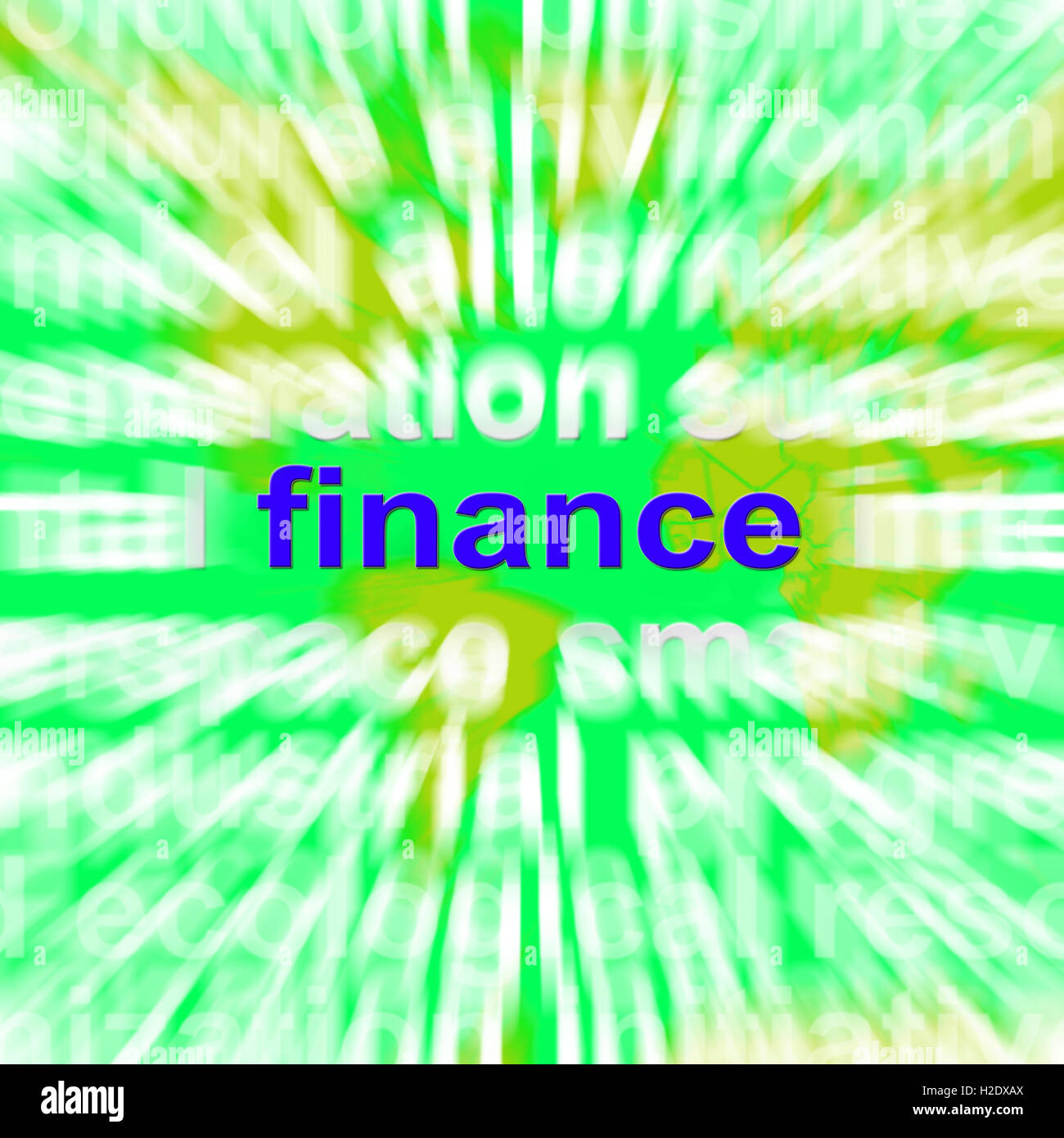 Finance Word Cloud Means Money Investment Stock Photo
