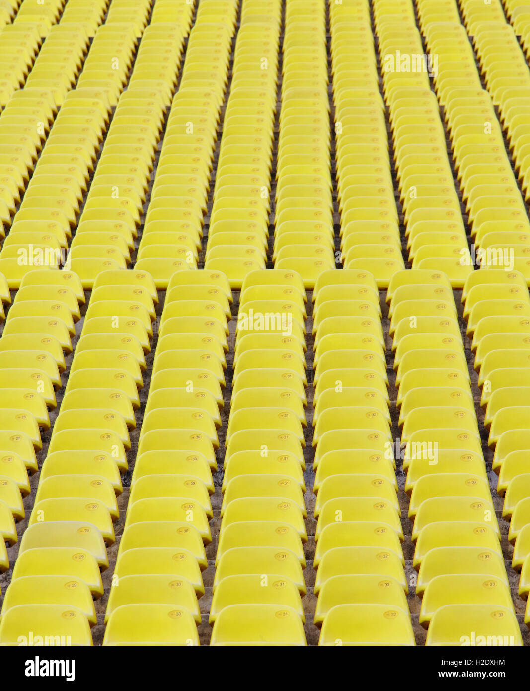 Stadium seat in Yellow Stock Photo Alamy