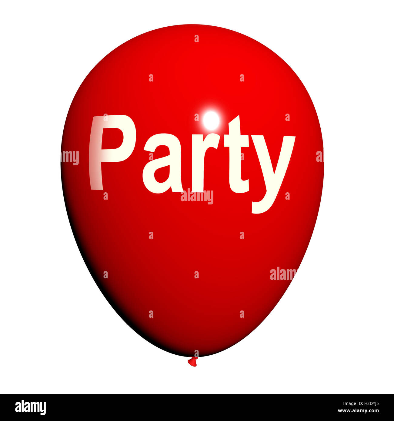 Party Balloon Represents Parties Events and Celebrations Stock Photo