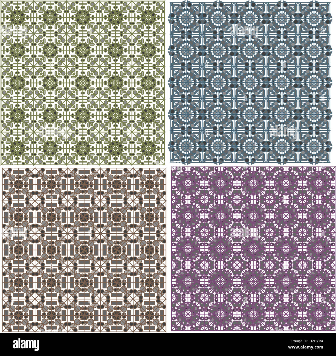 stylish seamless geometrical backgrounds pattern set Stock Photo - Alamy