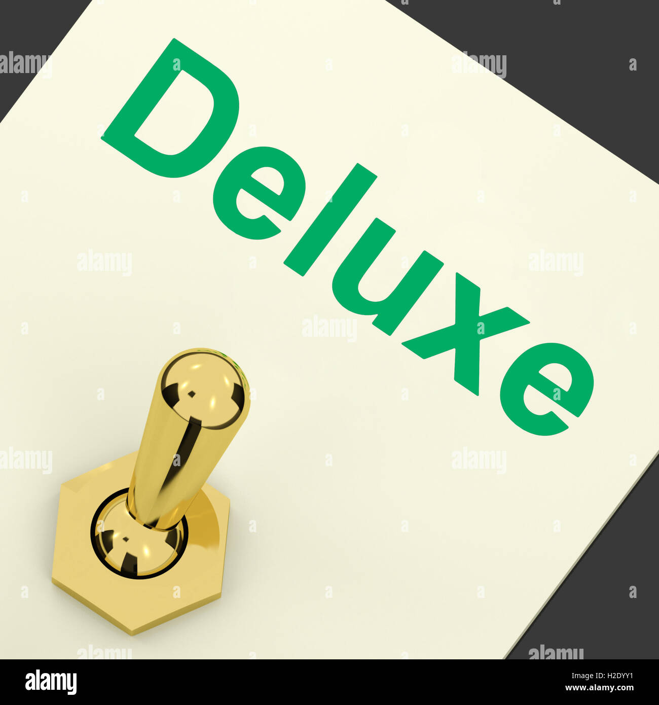 Deluxe Switch Shows Premium Luxurious Luxury Stock Photo