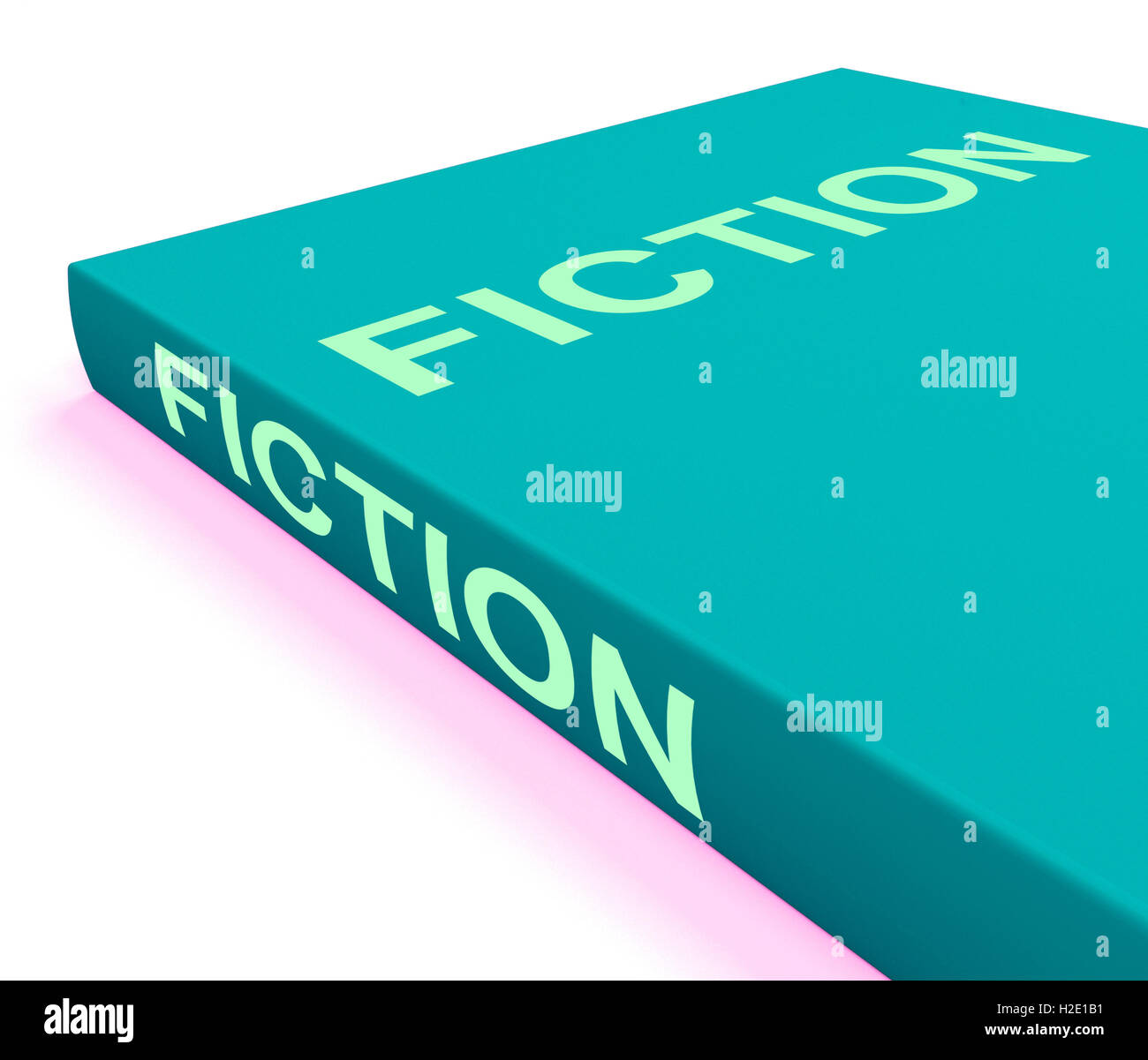 Fiction Book Shows Books With Imaginary Stories Stock Photo
