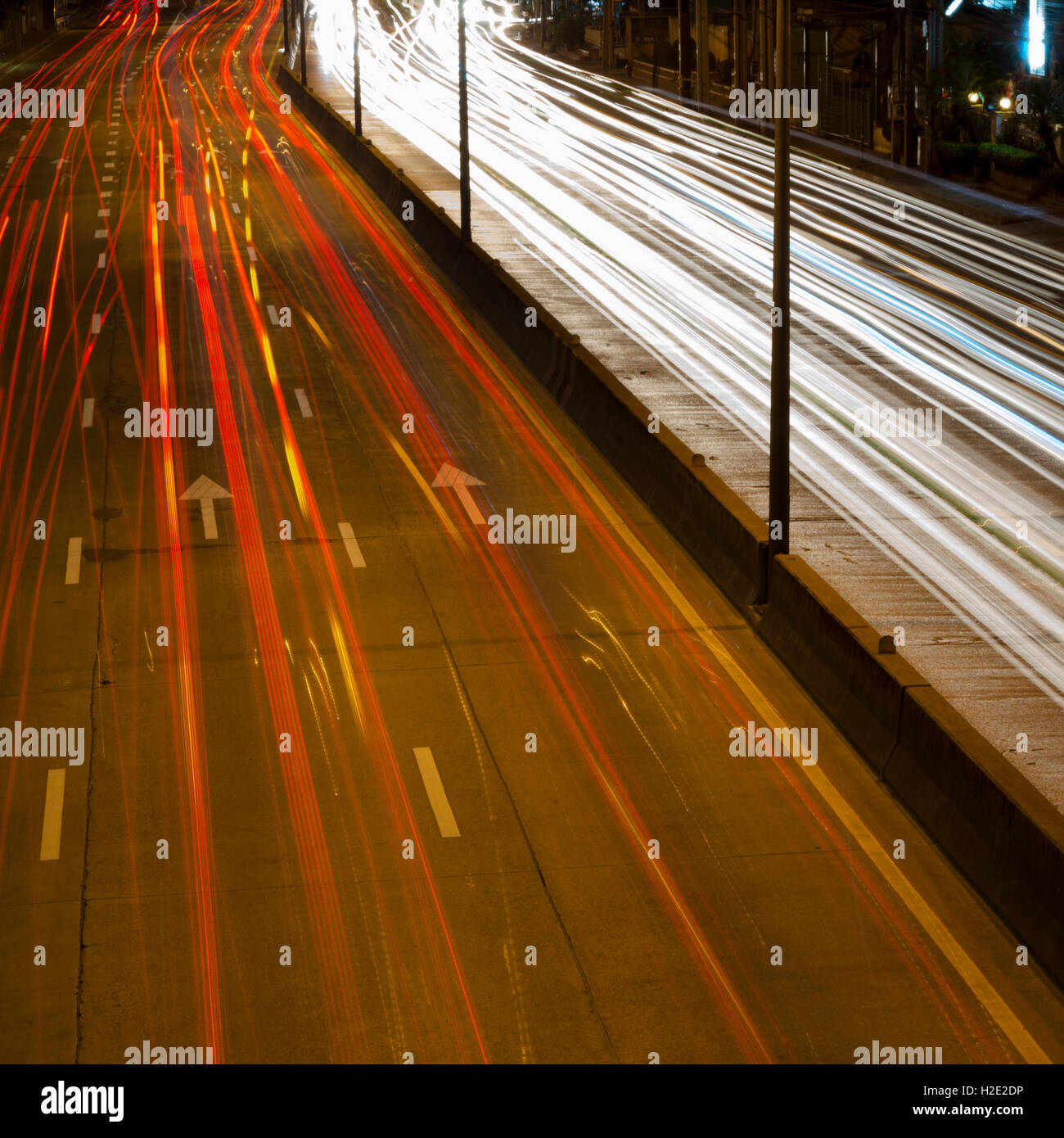 car lights at night Stock Photo Alamy