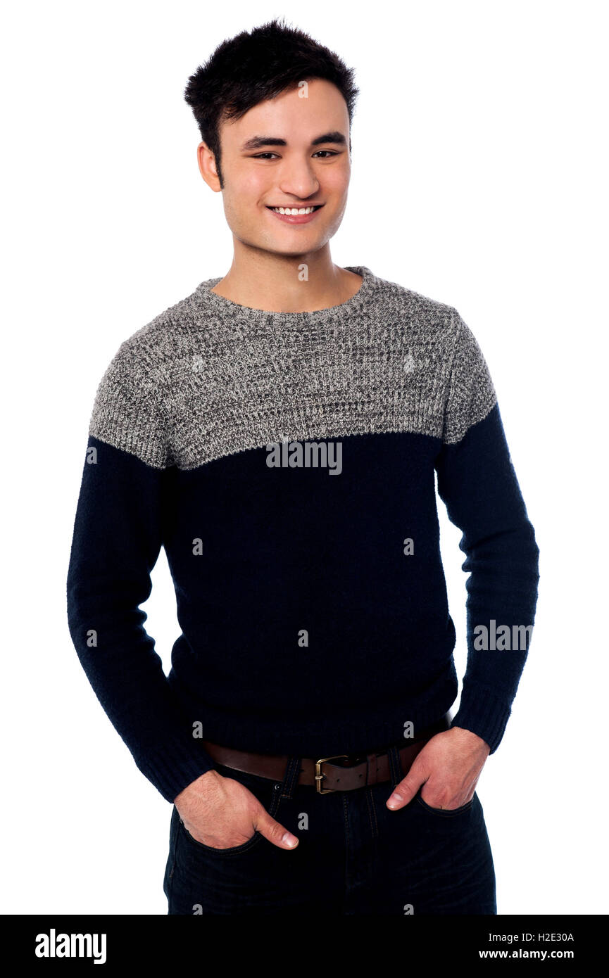 Casual cool smart guy Stock Photo Alamy