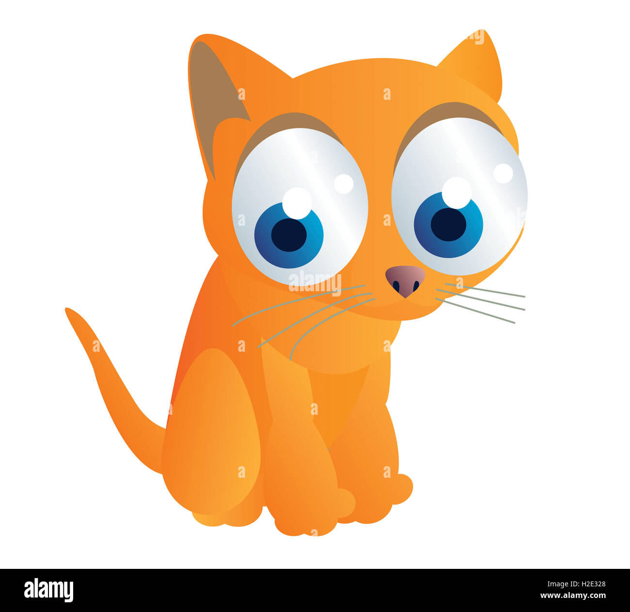 cute cat cartoon Stock Photo