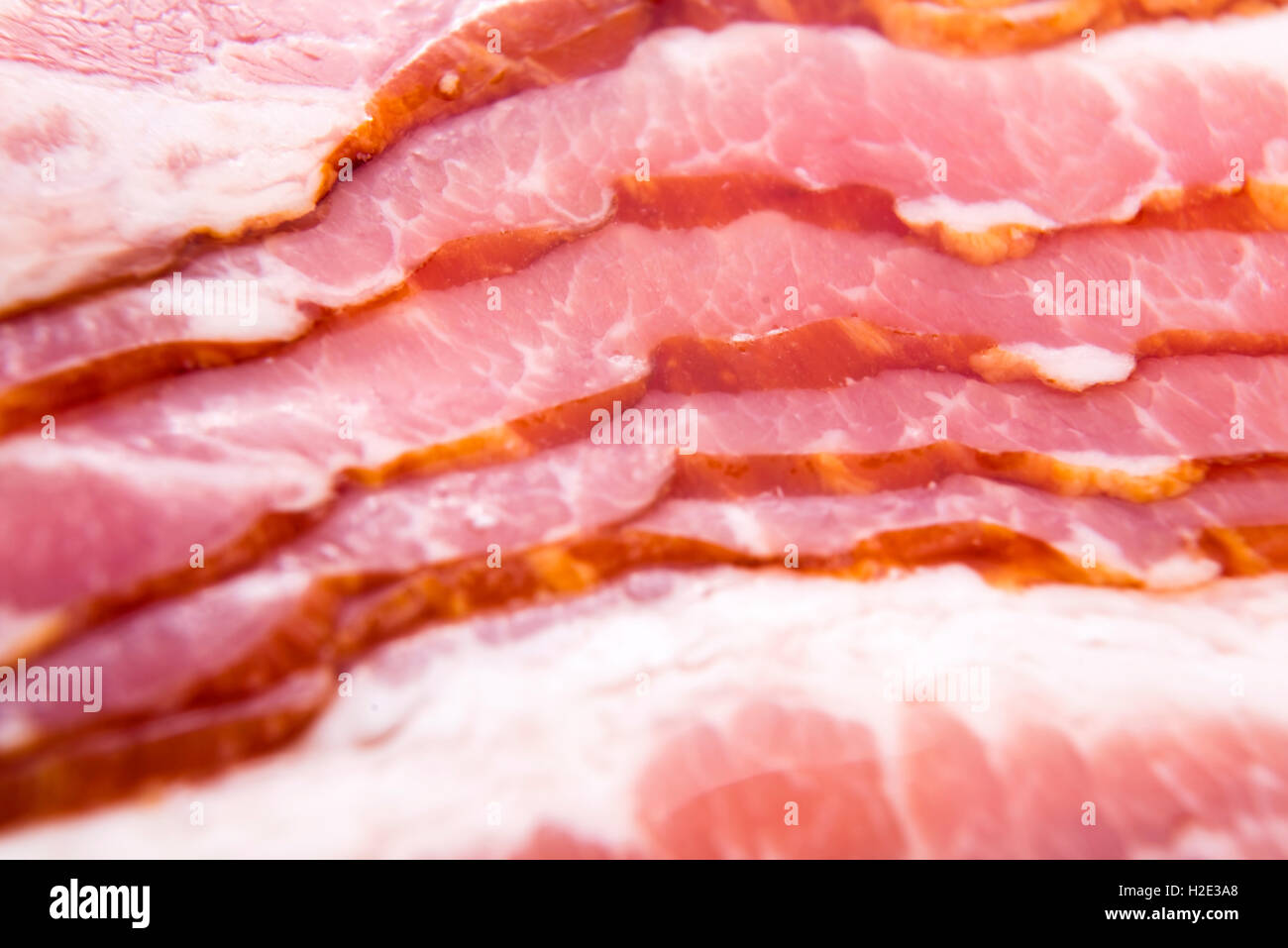 Raw drycured back bacon Stock Photo Alamy