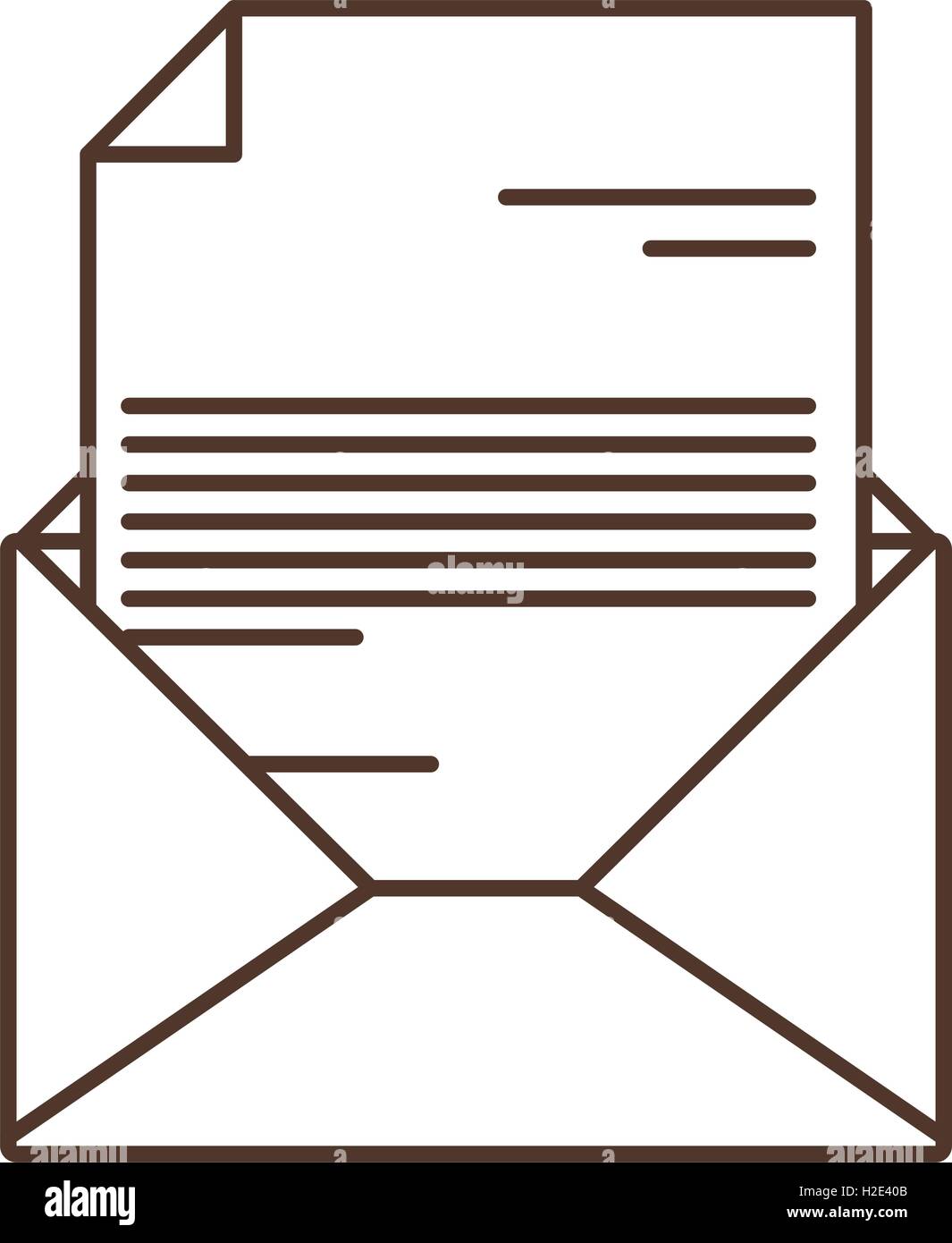 Isolated message envelope design Stock Vector Image & Art - Alamy