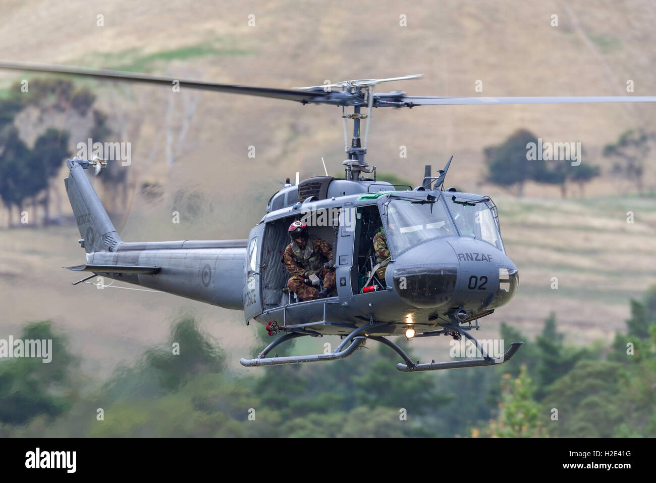 Royal New Zealand Air Force (RNZAF) Bell UH-1H Iroquois Helicopter ...