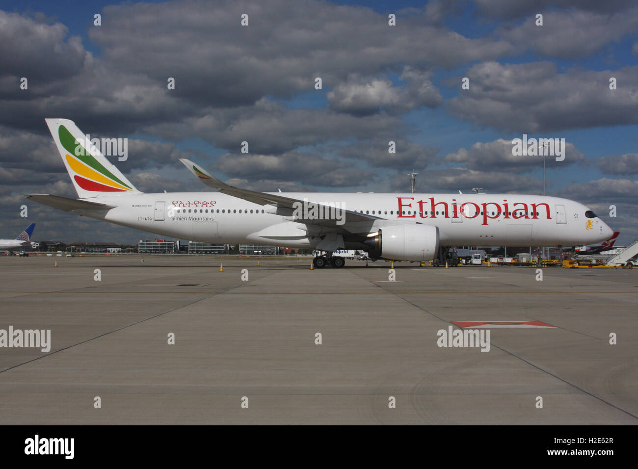 ETHIOPIAN A350 Stock Photo
