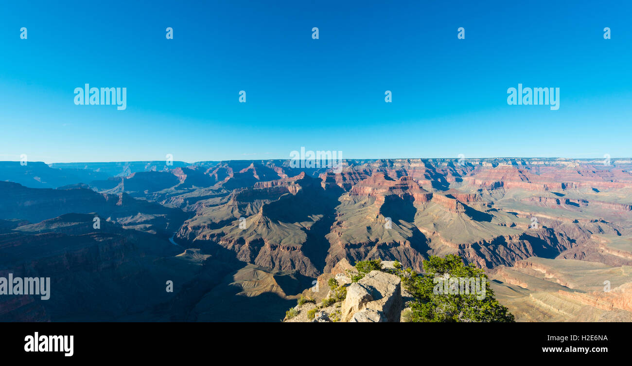 View of Grand Canyon, South Rim, Grand Canyon National Park, Arizona, USA Stock Photo