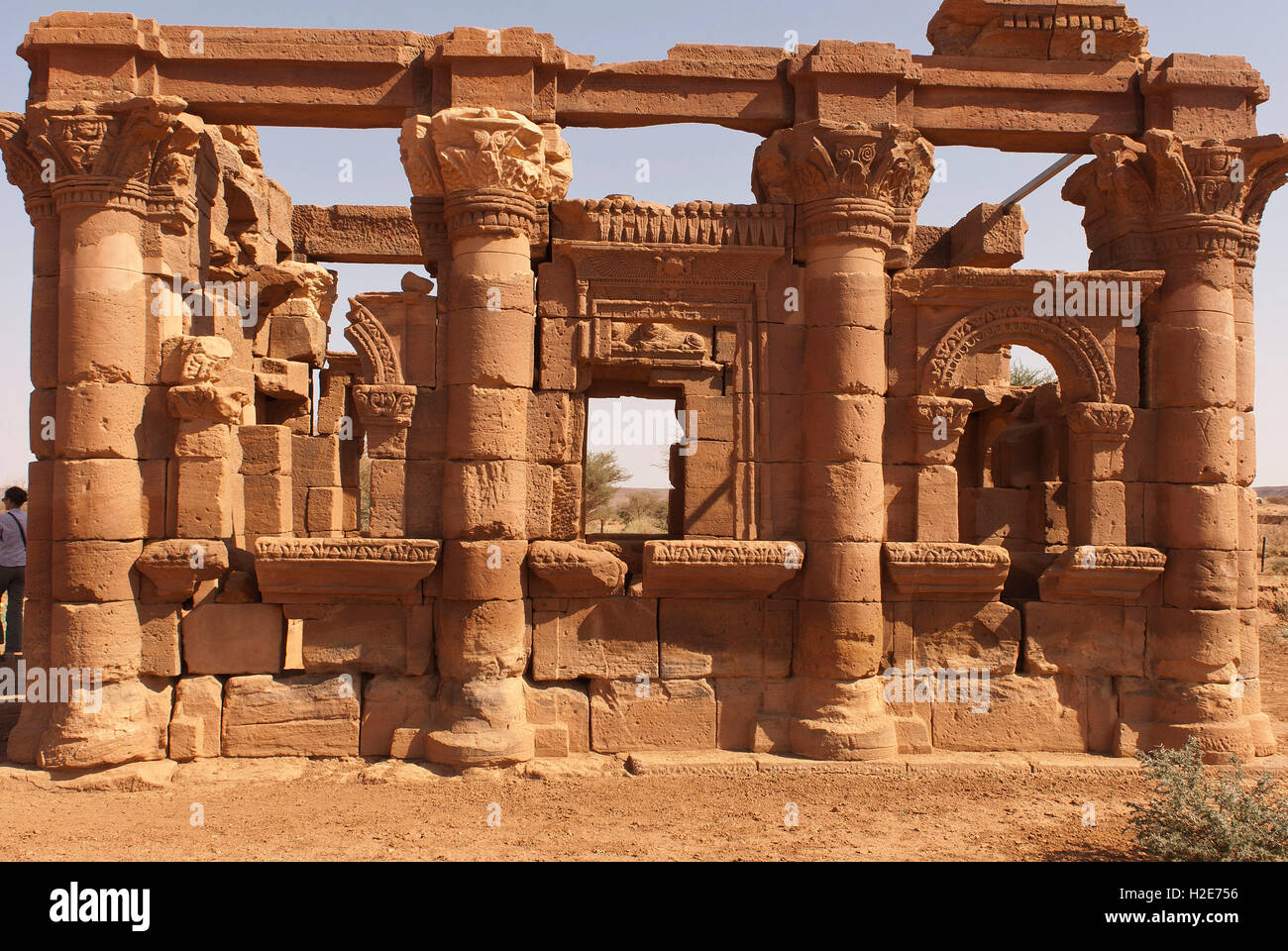 Hathor Temple or Roman Kiosk, Naga, Nubia, Nahr an-Nil, Sudan Stock Photo