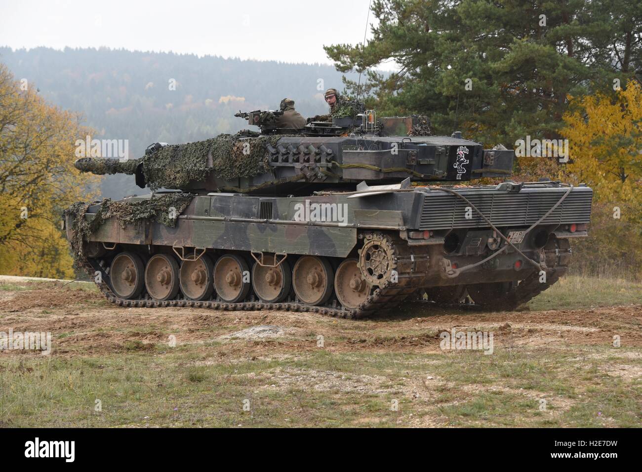 Leopard 2A5 Main Battle Tank of the 3rd Training Company of the German Army Combat Training