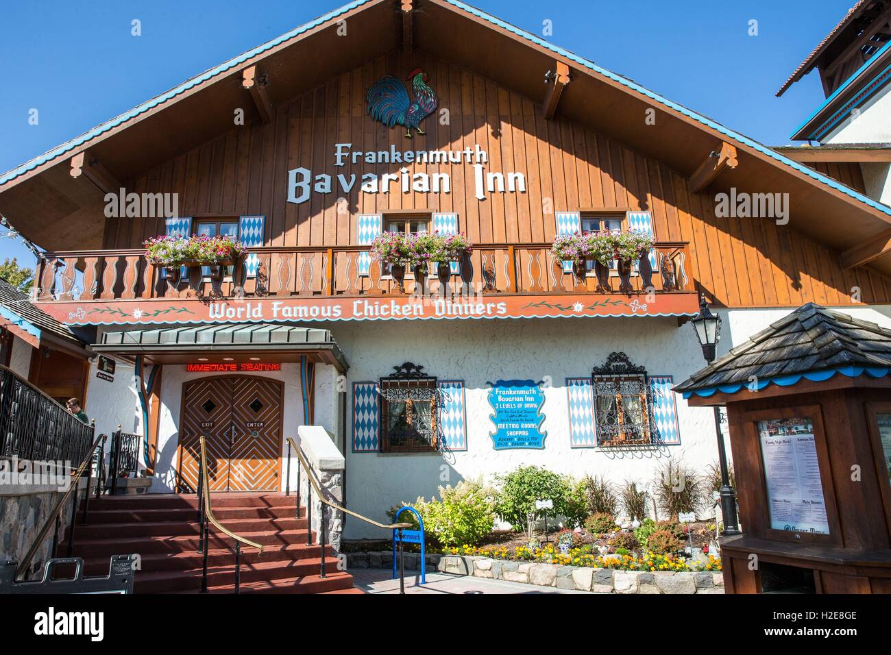 Frankenmuth's world famous Bavarian Inn restaurant, Michigan, USA, Aug ...
