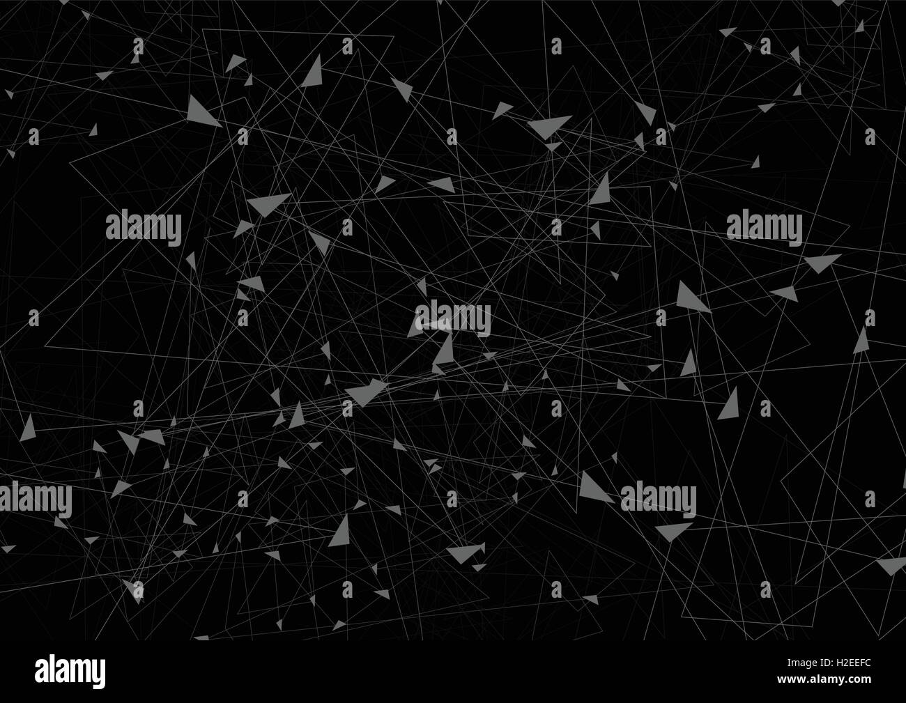 Black abstract tech low poly background. Vector design Stock Vector ...
