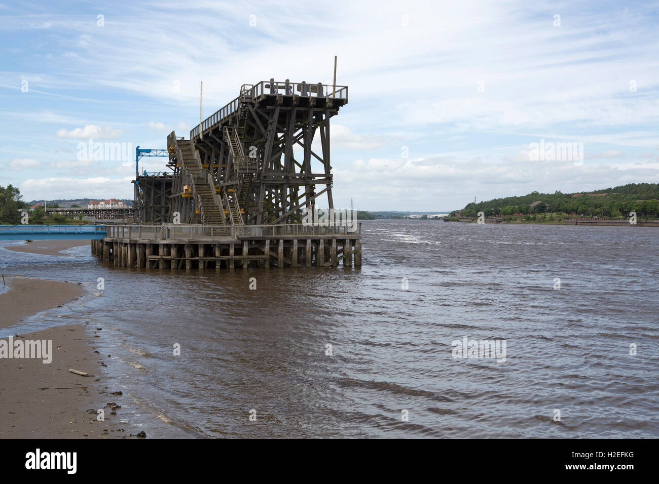 Dunston Staithes, by the River Tyne, at Gateshead, Tyne and Wear