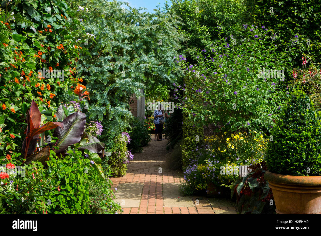 Old Vicarage Gardens, East Ruston, Norfolk, UK Stock Photo