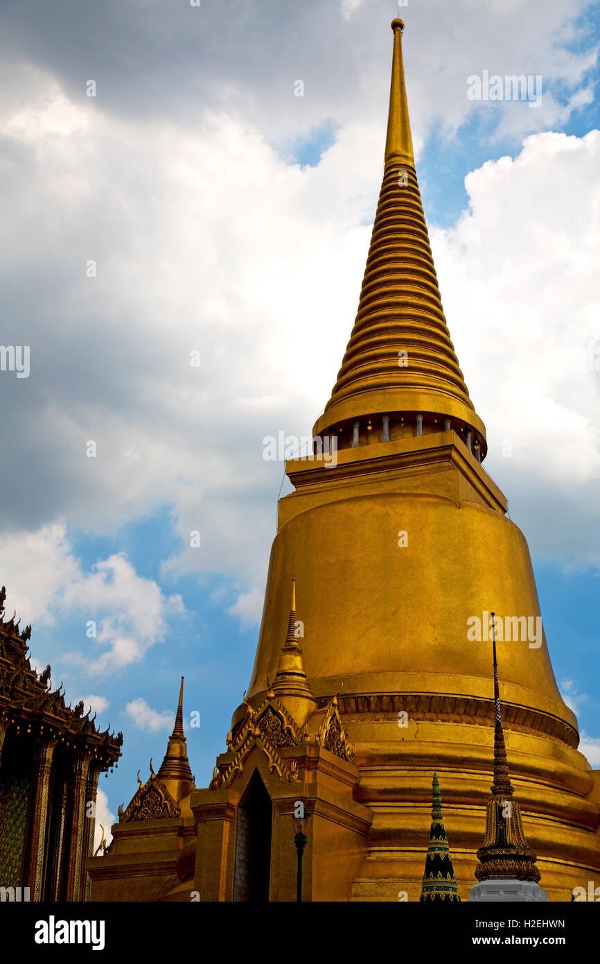 bangkok in temple thailand abstract cross colors roof wat asia sky and ...