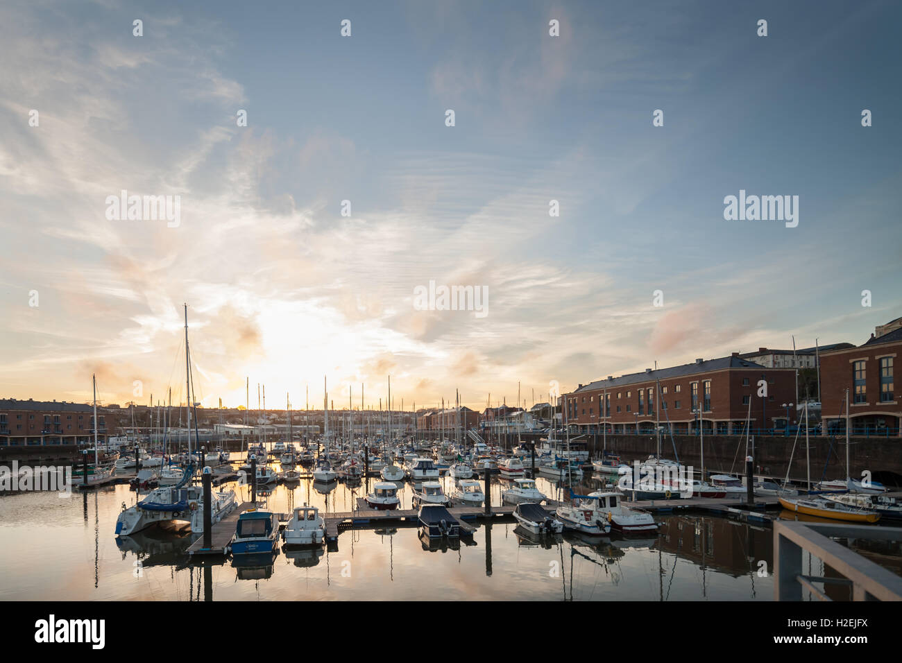 Milford Haven Marina Stock Photo Alamy