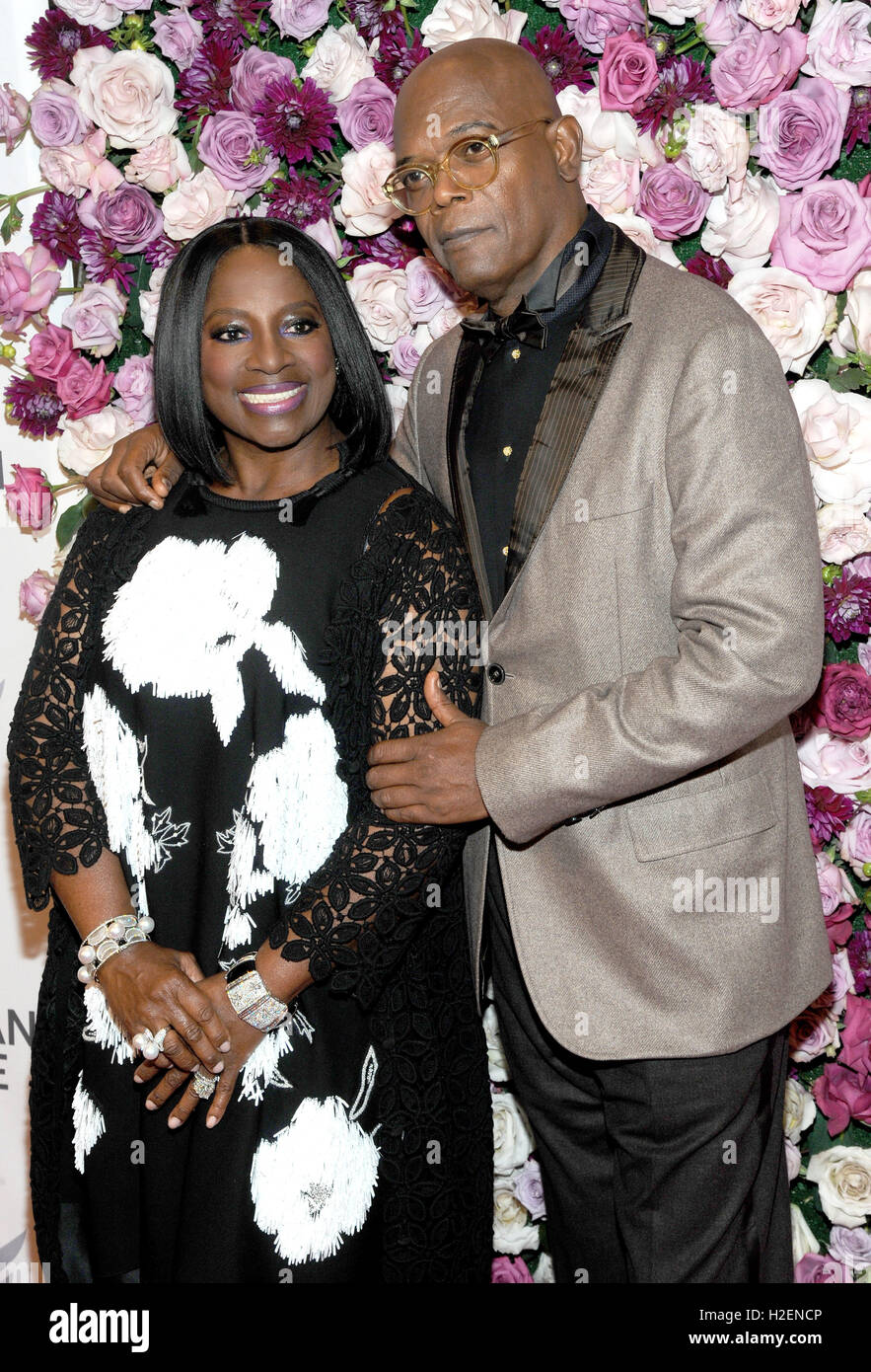 New York, USA. 26th September, 2016. Samuel L. Jackson and LaTanya ...