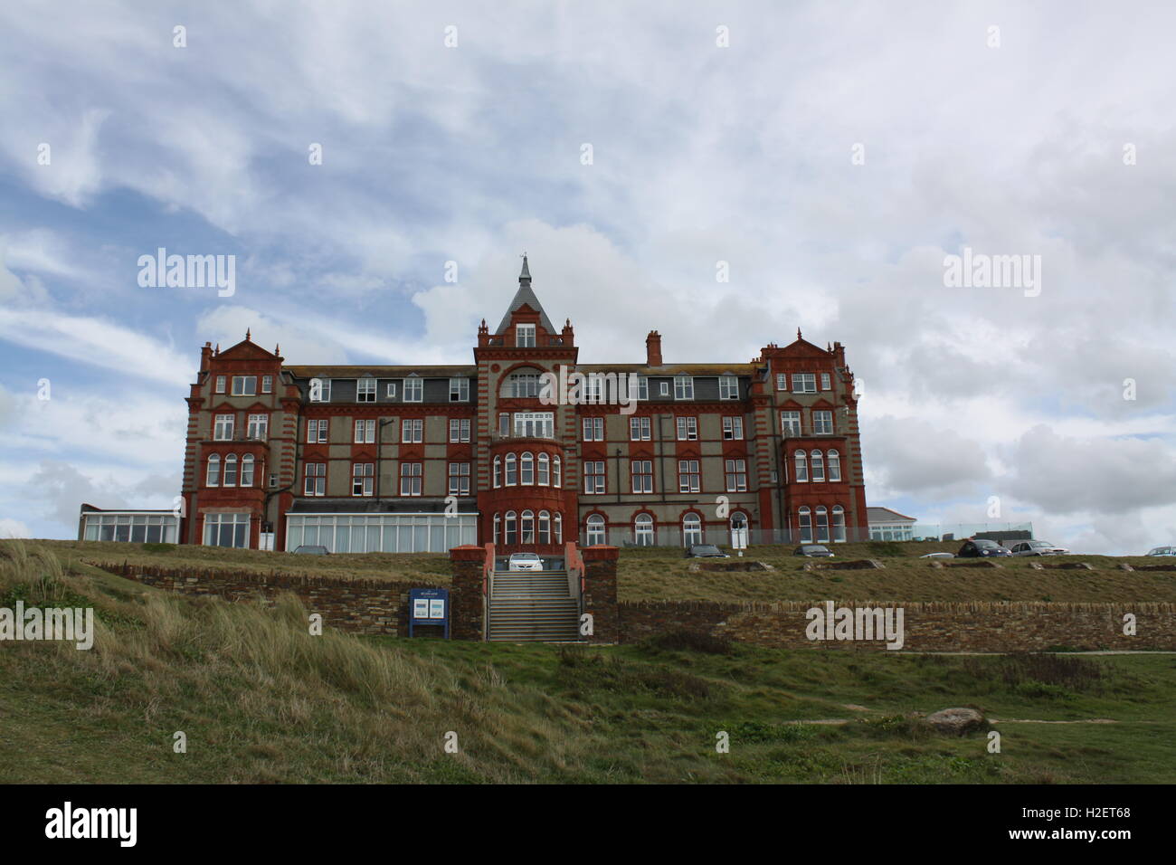 Cornwall, UK. 12th Sep, 2016. View of the Headlands Hotel, where the ...