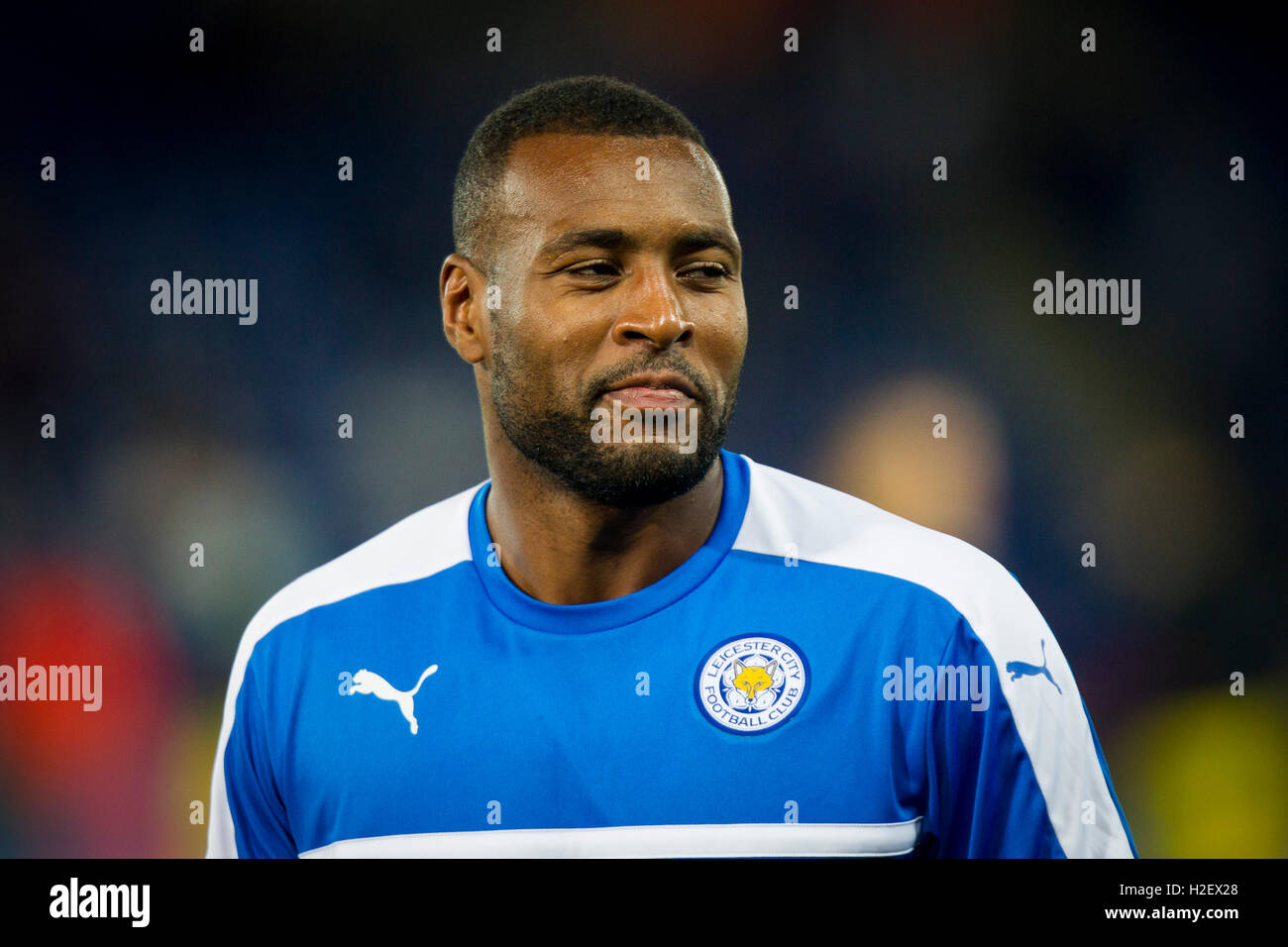 MOSCOW, RUSSIA, OCTOBER 20, 2021. The 2021/22 UEFA Europa League. Football  match between Spartak (Moscow) vs Leicester City (Leicester, England) at  Otkritie Arena in Moscow. Leicester von 3:4.Photo by Stupnikov Alexander/FC  Spartak