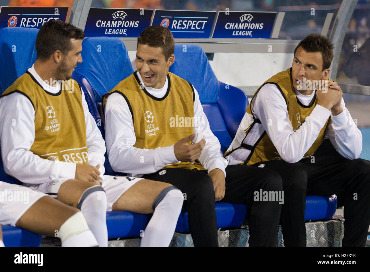 Zagreb, Croatia. 27th September, 2016. UEFA Champions League 201516