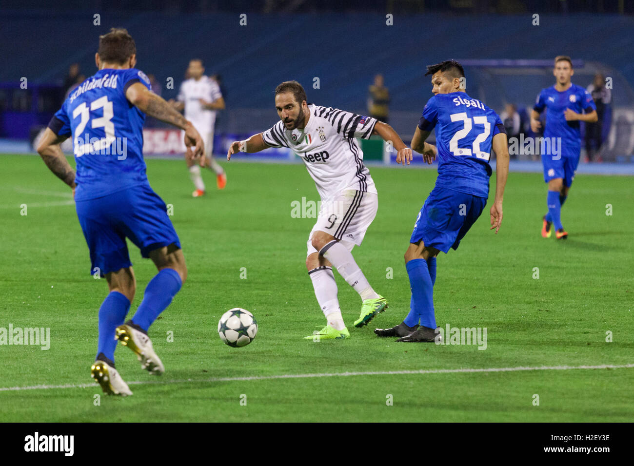 Zagreb, Croatia. 27th September, 2016. UEFA Champions League 201516