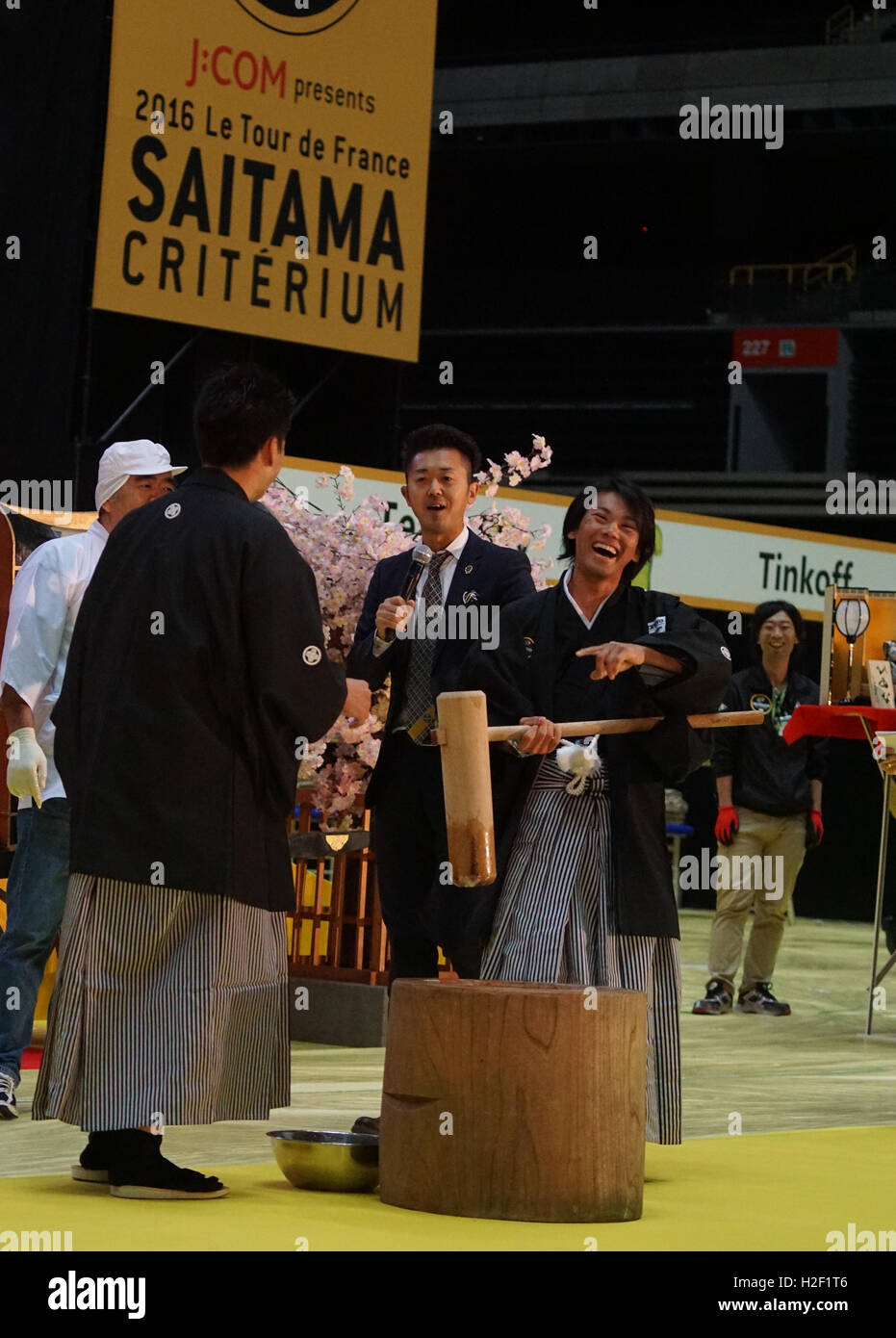 Saitama, Japan. 28th October, 2016. Japanese cyclists Yukiya Arishiro