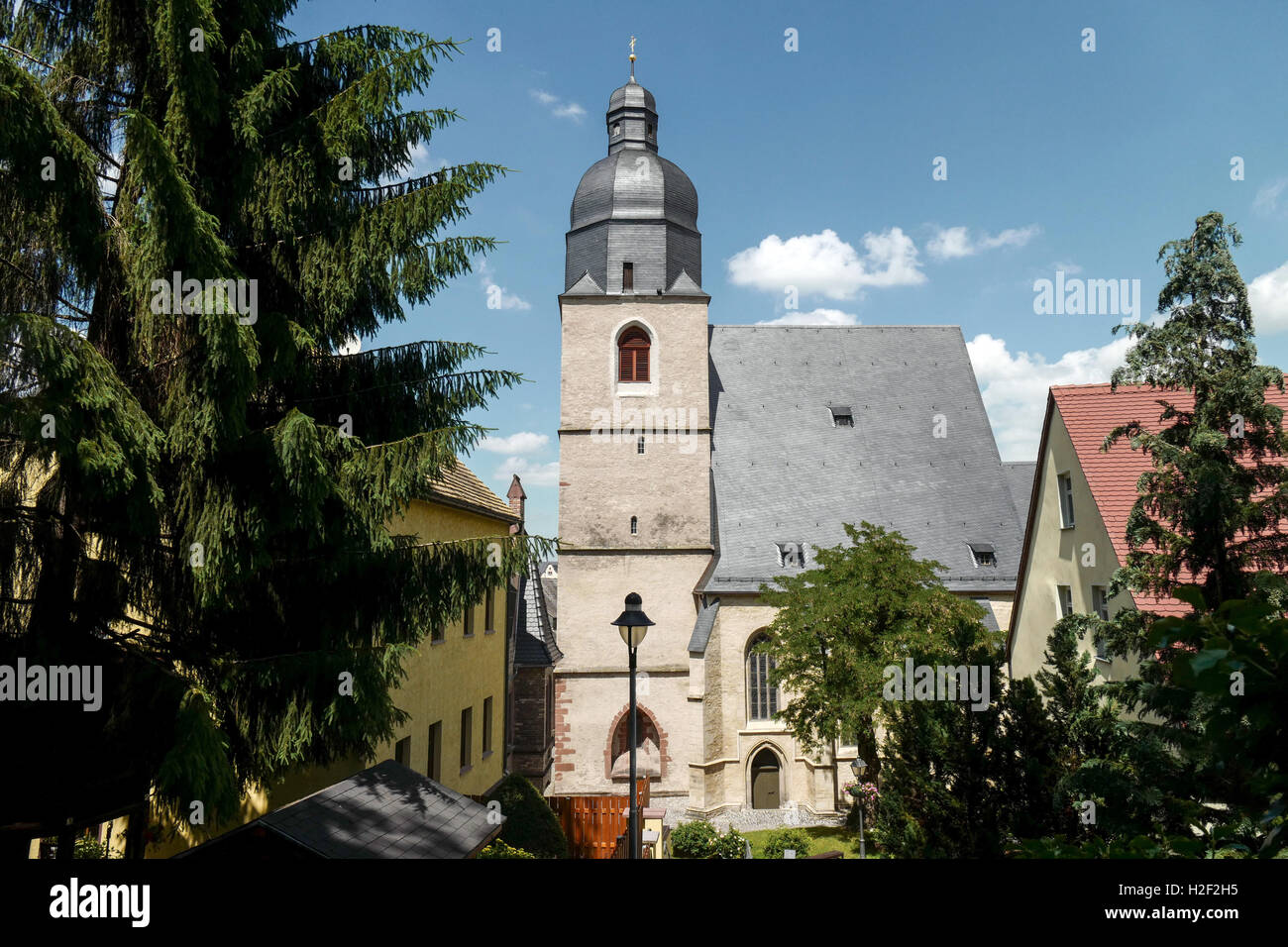 View of the Evangelical St. PetriPauli church in Eisleben, Germany, 20