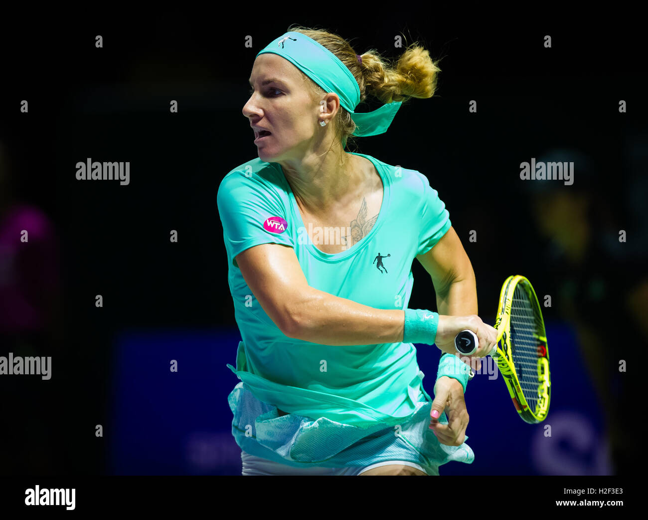 Singapore, Singapore. 28 October, 2016. Svetlana Kuznetosva in action at the 2016 WTA Finals  Credit:  Jimmie48 Photography/Alamy Live News Stock Photo