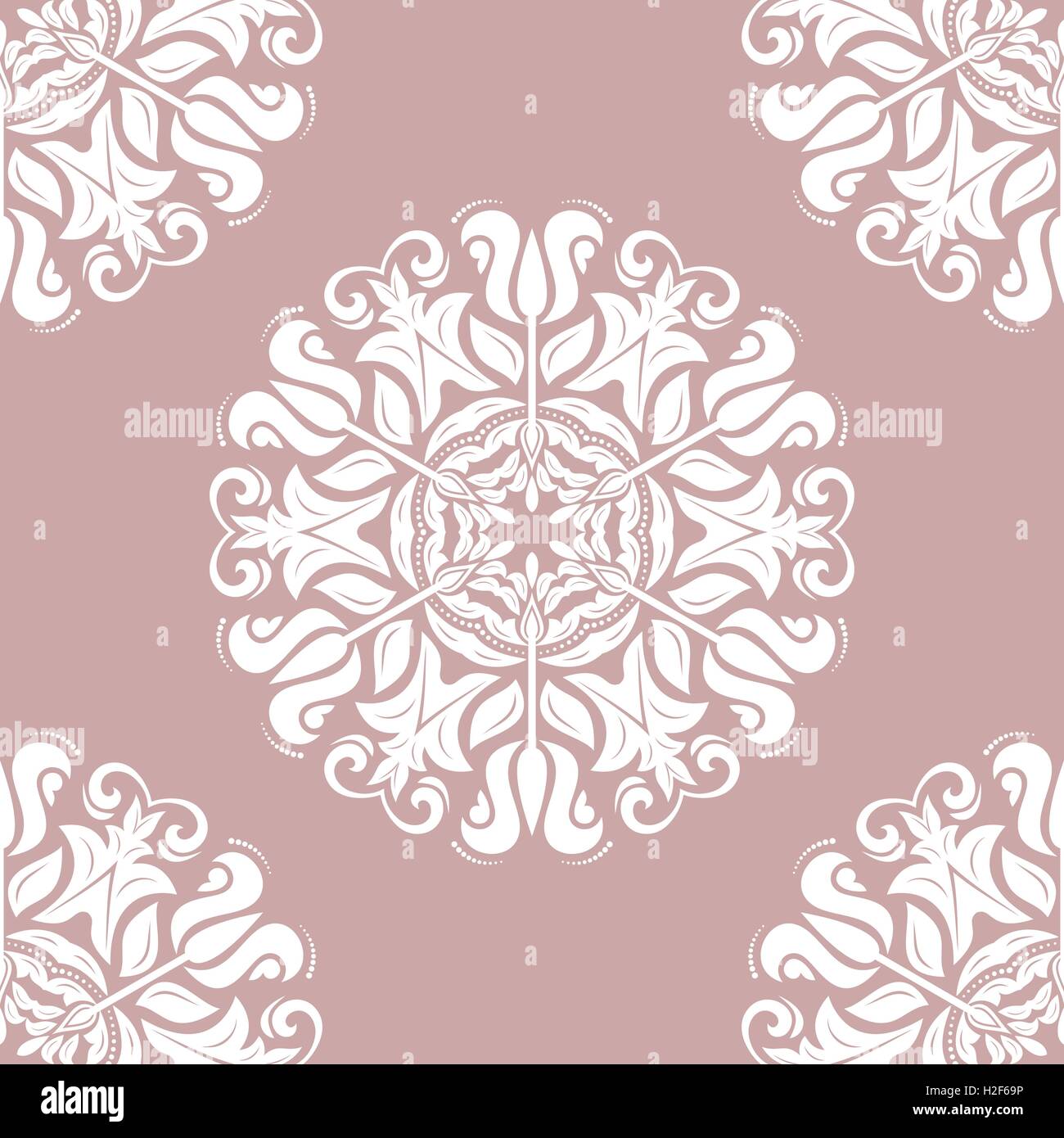Seamless Vector Baroque Pattern Stock Vector Image & Art - Alamy