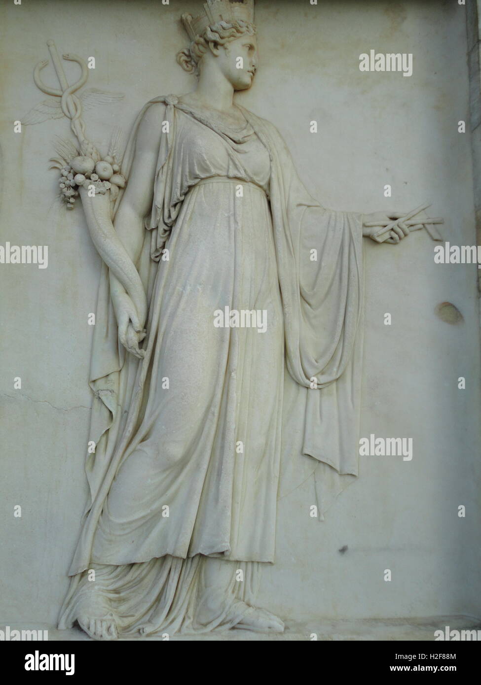 detail of a bas-relief of the 'Arco della Pace', milan, Italy, Historical site Stock Photo