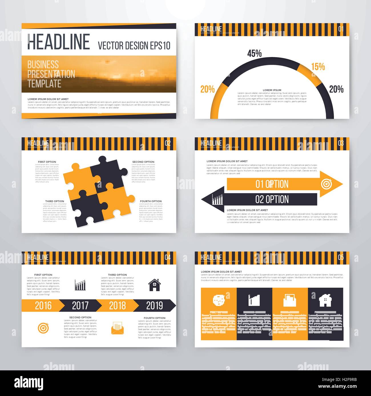 Infographics presentation template flat design Stock Vector Image & Art ...