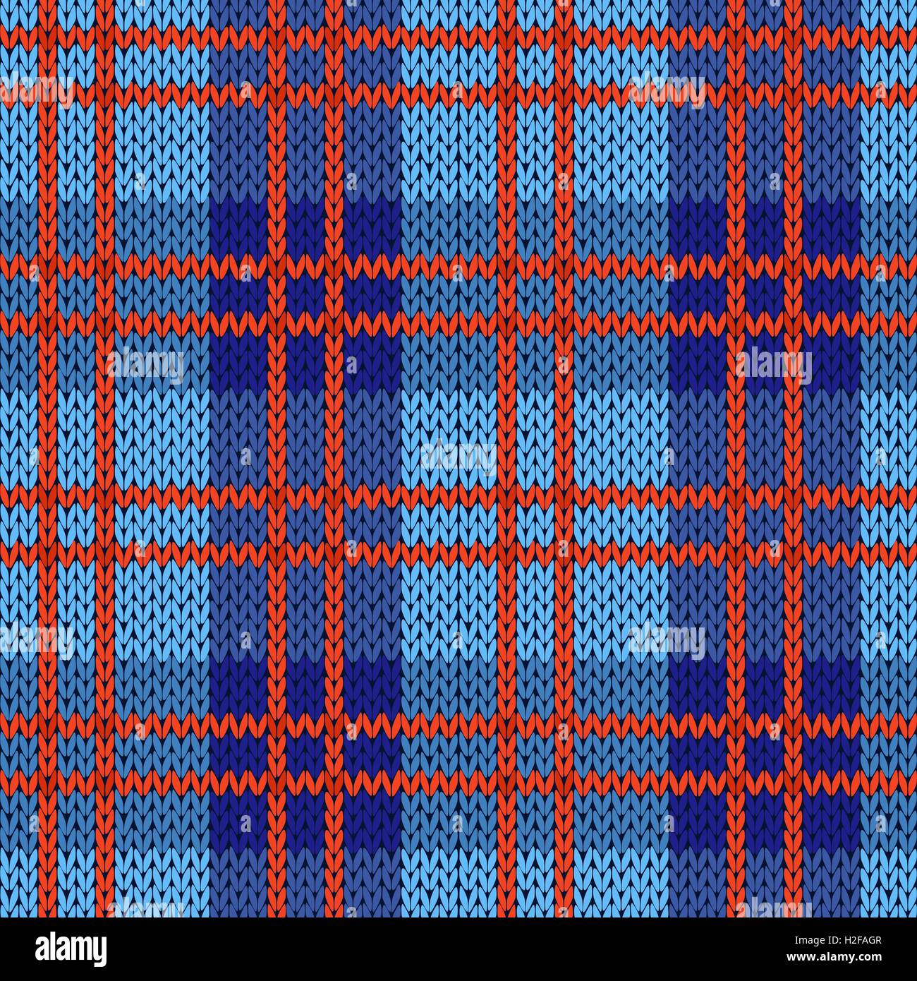 Knitting seamless vector pattern with perpendicular lines as a woollen ...