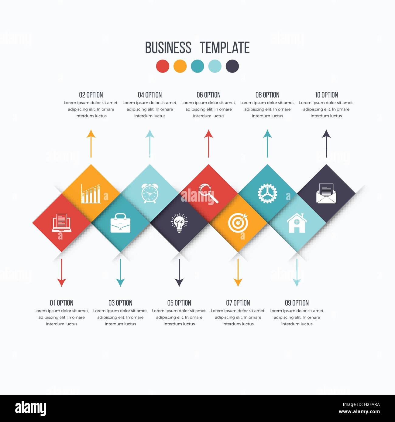 Vector infographic design 10 options Stock Vector Image & Art - Alamy