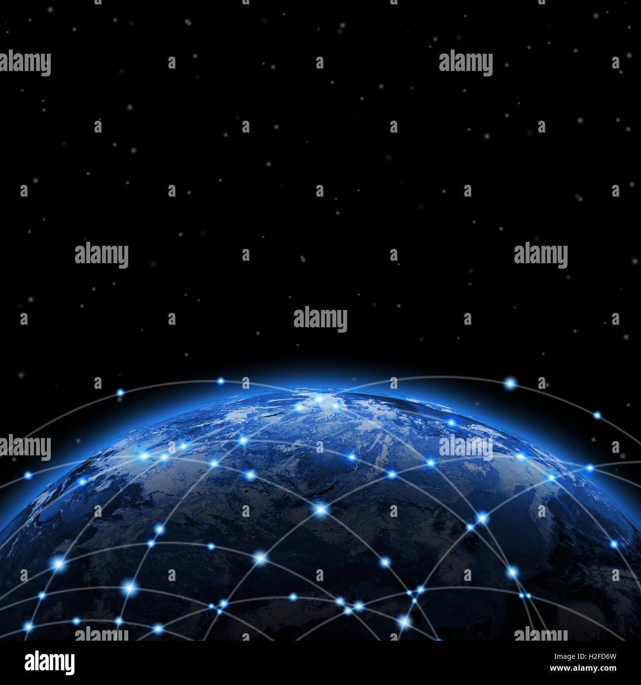 Line around the earth Stock Photo - Alamy