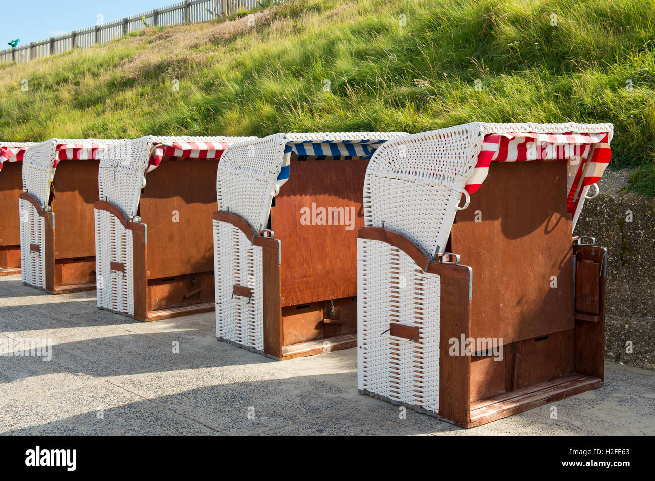German beach chairs Stock Photo Alamy